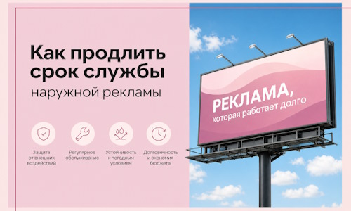 Как продлить срок службы наружной рекламы в  Заволжье