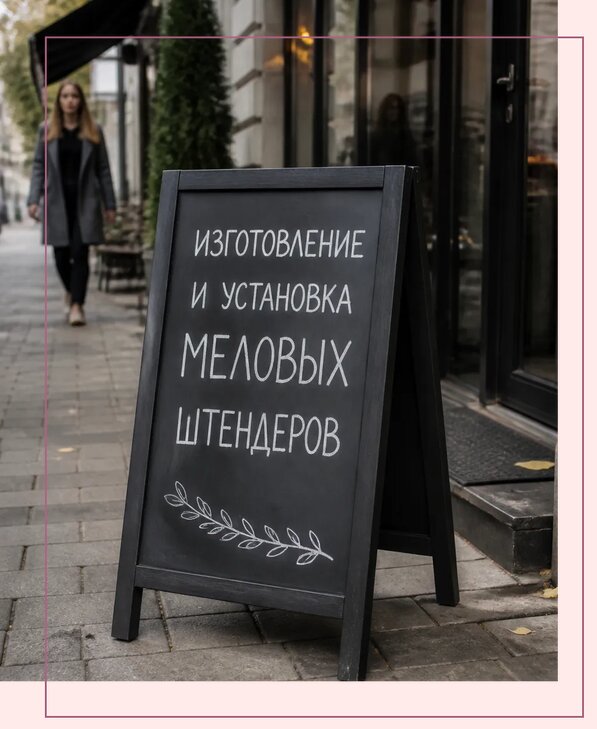 Меловые штендеры в Заволжье по цене от 6620 р. | Аванза-Звл